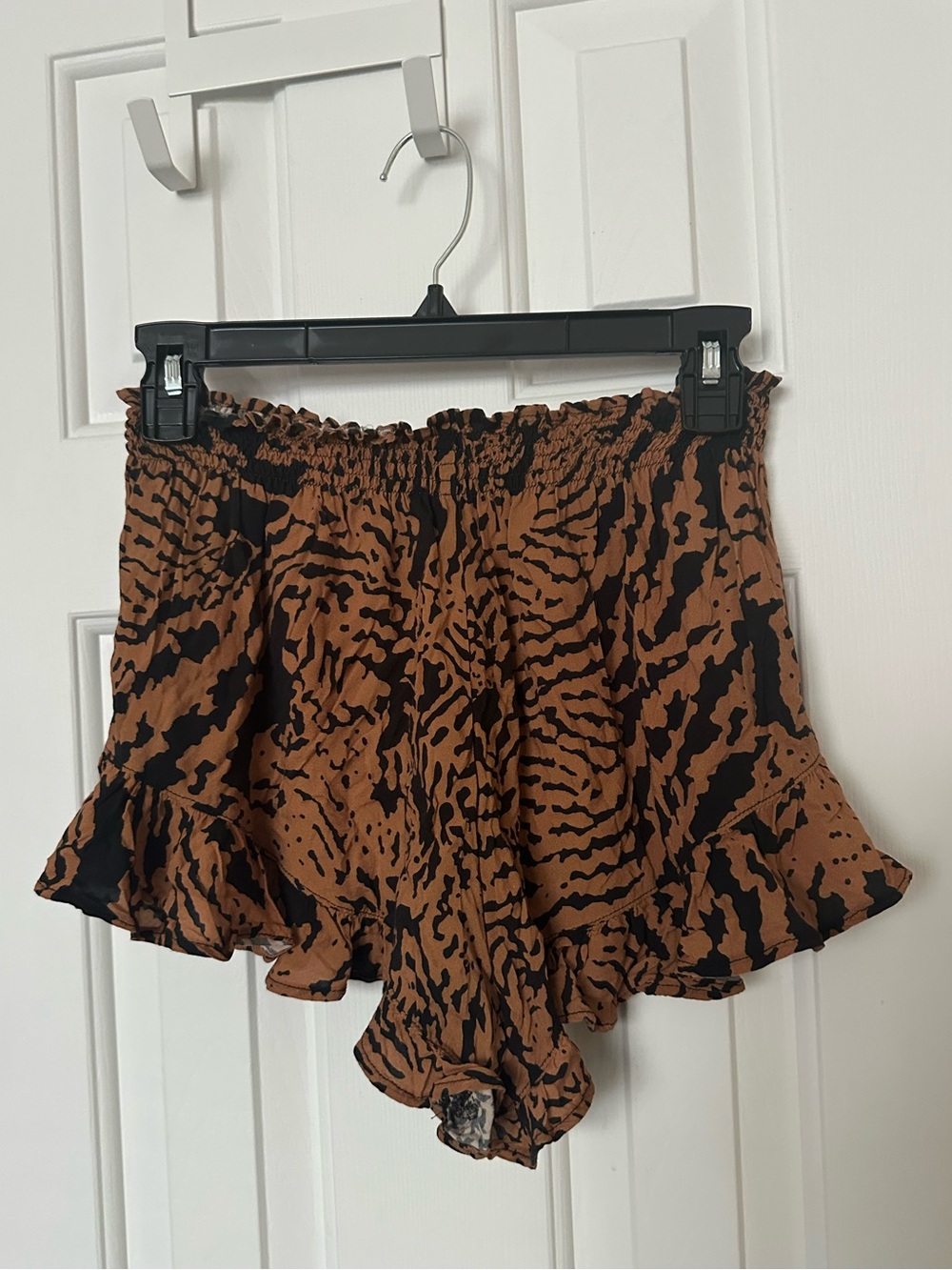 Montce Ruffled Striped Cover up Short